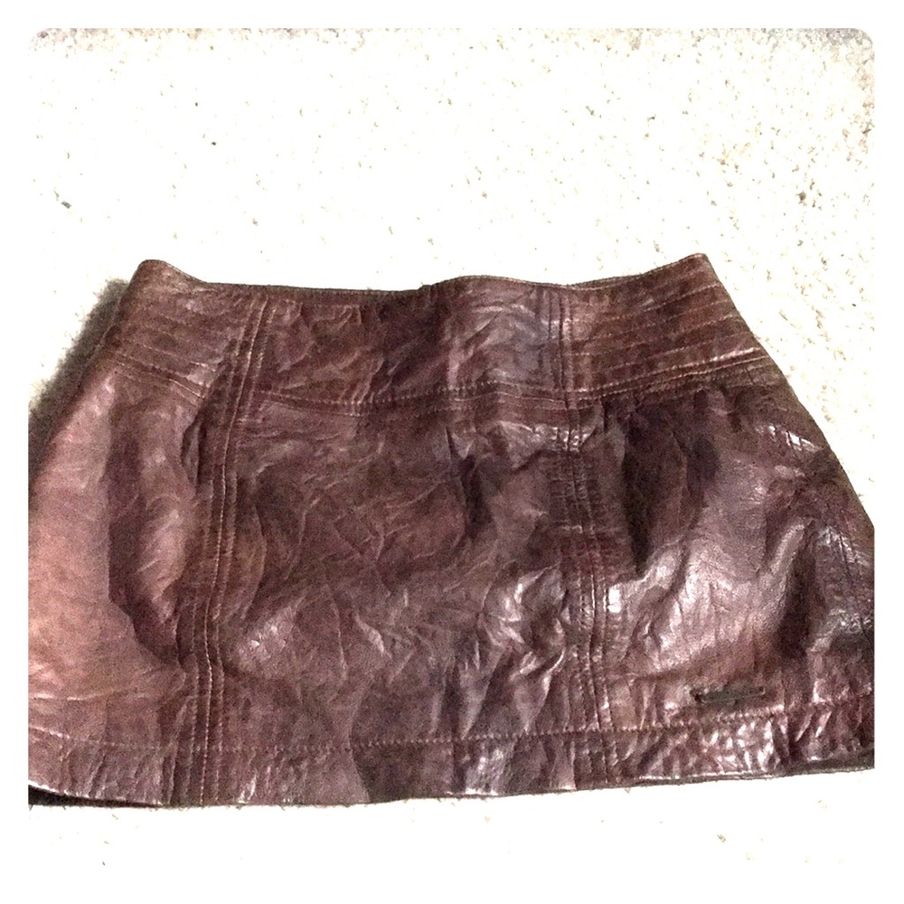 100% leather mini-skirt from Abercrombie & Fitch